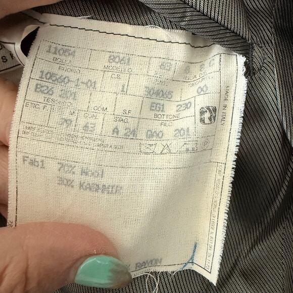 Gianfranco Ferre Cashmere Wool Blazer Houndstooth Italy Stanley Korshak 40 - Picture 10 of 11